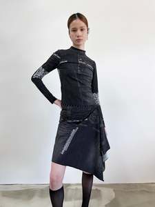 All Clothing: Dreamweave Skirt | Black Trompe L'oeil