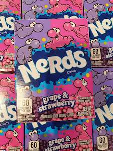 Products: Grape and Strawberry Nerds