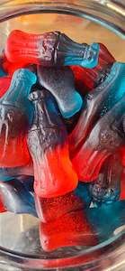 Products: Raspberry and Blue Raspberry Cola Bottles