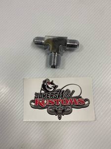 Hydraulic Parts: #6 jic to 3/8 NPT Hydraulic Tee Fitting