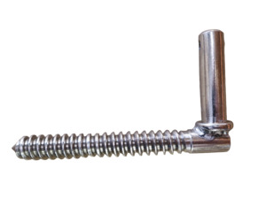 Screw Thru Gudgeon - Stainless Steel