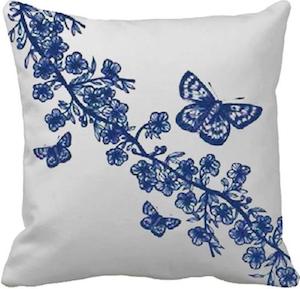 Cushion Covers: manuka branch print