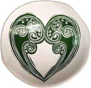 Ceramic Collections: aroha fern green & white