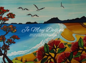Products: Art Print Whangarei Heads Ocean Beach 2241