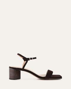 SANDALS: HELEN MID SANDALS CACAO SUEDE