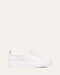 Sneakers: HILDA SNEAKERS WHITE LEATHER