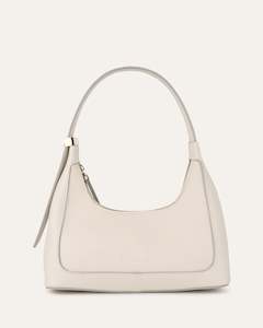 Shoulder Bag: ISABEL SHOULDER BAG OFF WHITE LEATHER