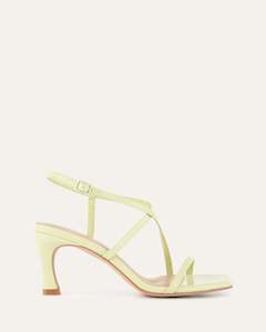 Outlet 1: JOCKEY HIGH HEEL SANDALS HONEYDEW GREEN LEATHER