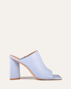 New To Sale: DANIELLE HIGH HEEL SANDALS ICE BLUE LEATHER