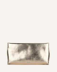 BONNIE CLUTCH BAG LIGHT GOLD LEATHER