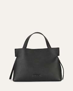 Cross Body Bags: MISHI CROSSBODY BAG BLACK LEATHER