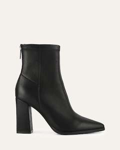 Boots: TEO HIGH ANKLE BOOTS BLACK LEATHER