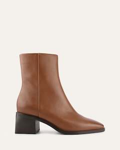 QUADE MID ANKLE BOOTS TRUE TAN LEATHER
