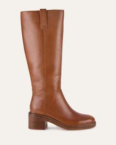 Sale: RIO KNEE BOOTS BRANDY LEATHER