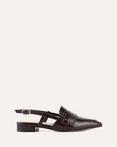 Ballet Dress: ELOISE DRESS FLATS CHOCOLATE CROC