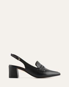 CARLTON LOW HEELS BLACK LEATHER