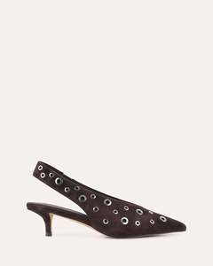 RHI LOW HEELS BITTER CHOC SUEDE