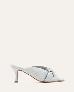 ESSENCE MID HEEL SANDALS DUSK BLUE LEATHER