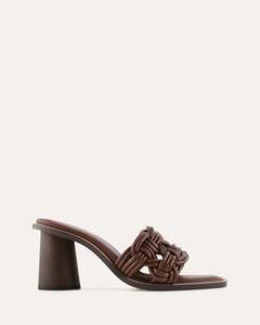 CIELO MID HEEL SANDALS PECAN LEATHER