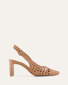 OSCAR MID HEELS TOFFEE LEATHER