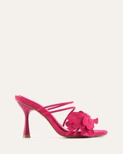 SOLAR HIGH HEEL SANDALS FUCHSIA SUEDE