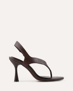 High Heels: SHADE HIGH HEEL SANDALS PECAN LEATHER
