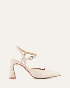 DAWN HIGH HEELS OFF WHITE LEATHER