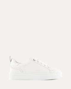 Sneakers: HAZEL SNEAKERS WHITE LEATHER