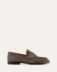Lace Up Loafers: MYRTLE LOAFERS ASH SUEDE