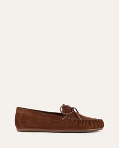 Lace Up Loafers: GRIFFIN LOAFERS RUSSET SUEDE