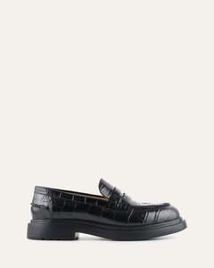 JARVIS LOAFERS BLACK CROC