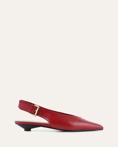 Sale Flats: ALBIE DRESS FLATS RUBY RED LEATHER