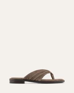 REGGIE FLAT SANDALS ASH SUEDE