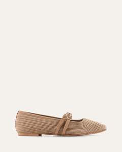 Ballet Flats: SULLIVAN BALLET FLATS TAN RAFFIA