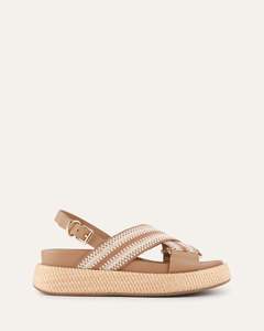 Fp Flats And Sandals: MARLEY FLAT SANDALS TAN MULTI