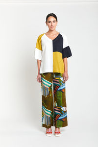 Products: Hudson Patchwork Linen Top - Obi