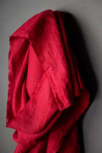 185 Linen Demon Scarlet - NZ$14 per 1/4m