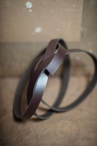 Webbings: Split Cowhide Leather Strapping 1/2" $19.00 NZD