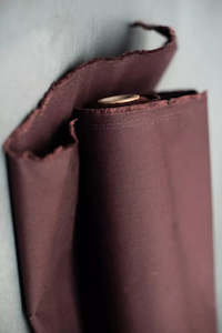 Dry Organic Cotton Oilskin _ Oxblood – NZ$18.50 per ¼ metre