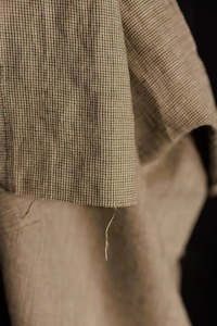 Frontier Pinky Green Linen/Cotton - NZ$20 per 1/4m