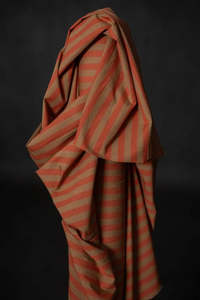 Cotton: Hampstead Organic Cotton/Linen Stripe - NZ$11.75 per 1/4m