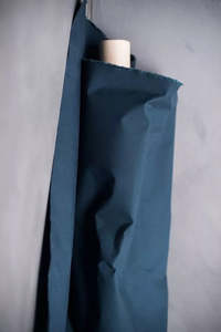 Cotton: Dry Organic Cotton Oilskin Midnight – NZ$18.50 per ¼ metre