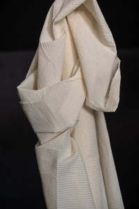 Mini Stripe Sheer Natural Indian Cotton