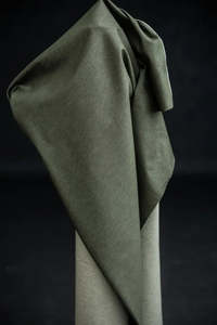 Cotton: Military Green 10oz Organic Denim