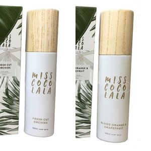 Products: 100ml Miss Coco Lala Room Spray - Blood Orange & Grapefruit or Fresh Orchid