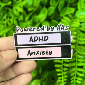 Powered by AAs | Vinyl, Laminated Sticker