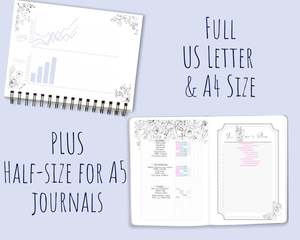 Goal Planner Printable and Habit Tracker Printable | Bullet Journal Template A5 &hellip;