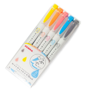 Zebra Mildliners: Zebra Mildliners Brush Pens | Blue Pack