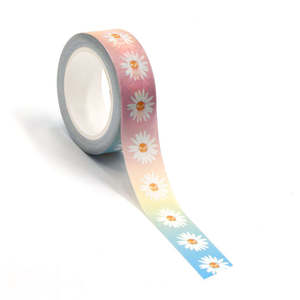 Patterned Washi Tape Washi Tape: Daisy Gradient | Medium Washi Tape