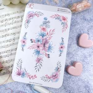 Rose K Paper Co: Rose K Paper Co Decorative Stickers  | AVALYN Floral Corners